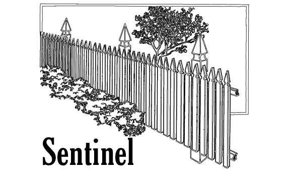 Sentinel wooden fence